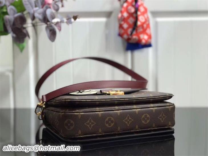 Top Quality Louis vuitton original Monogram Canvas POCHETTE METIS M43984 Wine