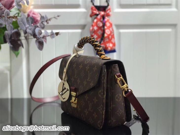 Top Quality Louis vuitton original Monogram Canvas POCHETTE METIS M43984 Wine