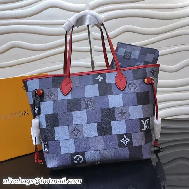 Best Price Louis vuitton original monogram canvas NEVERFULL MM M40995 blue