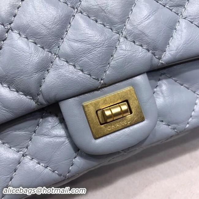 Grade Chanel waist bag Aged Calfskin & Gold-Tone Metal A57991 light blue