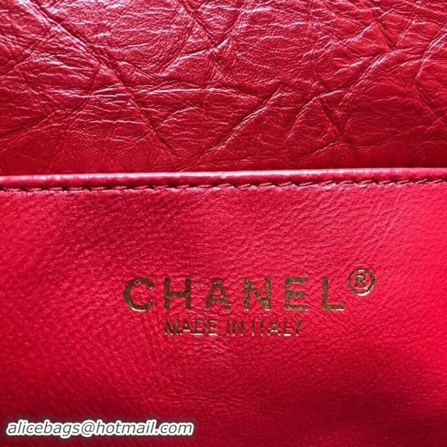 Luxury Chanel waist bag Aged Calfskin & Gold-Tone Metal A57991 red