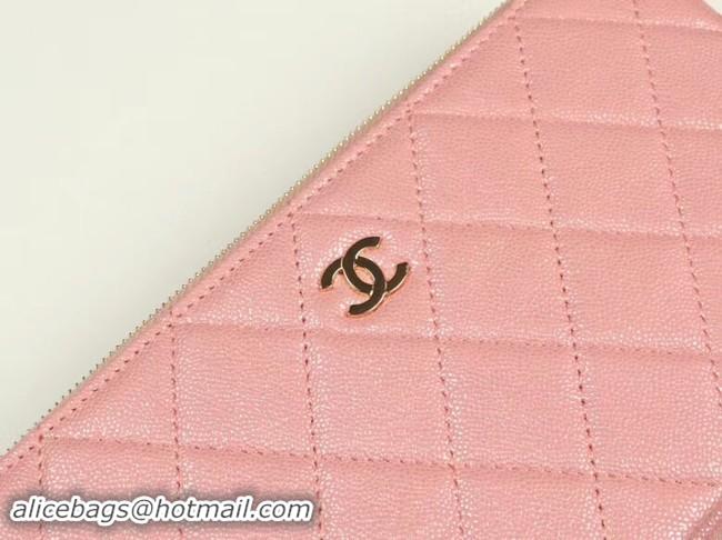 Luxury Chanel Calfskin & Gold-Tone Metal A82527 pink