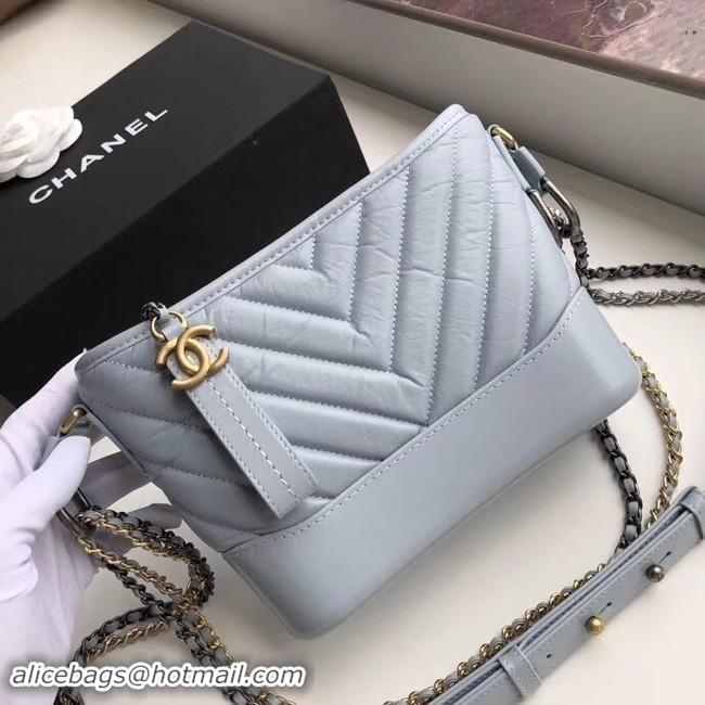 Fashion Chanel gabrielle small hobo bag A91810 light blue