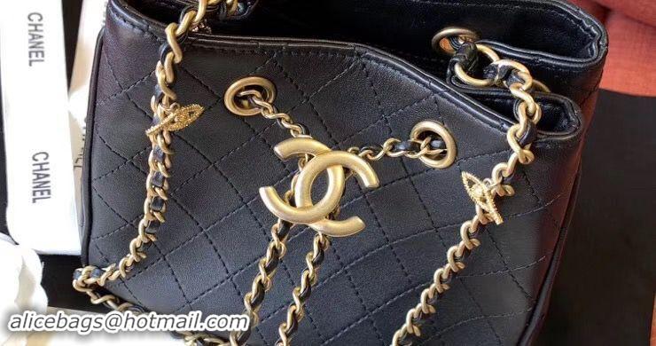 Luxury Chanel Mini Hobo Original Leather Bag CC5634 Black