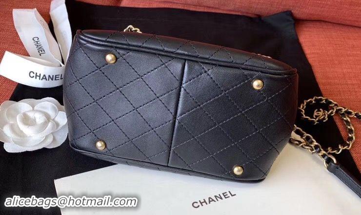 Luxury Chanel Mini Hobo Original Leather Bag CC5634 Black