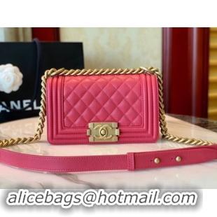 ﻿Discount Boy Chanel Flap Shoulder Bag Leather A67085 rose