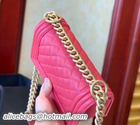 ﻿Discount Boy Chanel Flap Shoulder Bag Leather A67085 rose