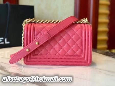 ﻿Discount Boy Chanel Flap Shoulder Bag Leather A67085 rose