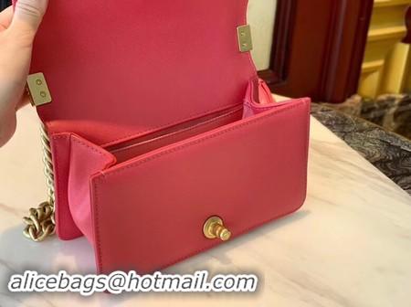 ﻿Discount Boy Chanel Flap Shoulder Bag Leather A67085 rose