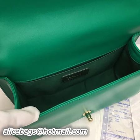 Discount Chanel Boy Flap Shoulder Bag Original Sheepskin Leather A67086 green