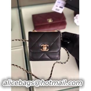 Discount Chanel flap bag Lambskin & Gold-Tone Metal 3797 black