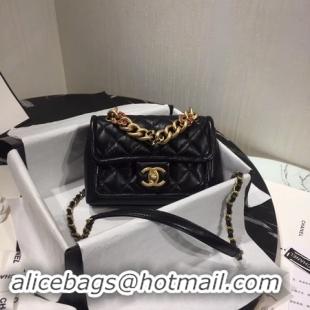 Online Discount Chanel Shoulder Bag Original Leather Black 50937 Gold