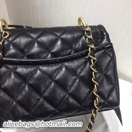 Online Discount Chanel Shoulder Bag Original Leather Black 50937 Gold