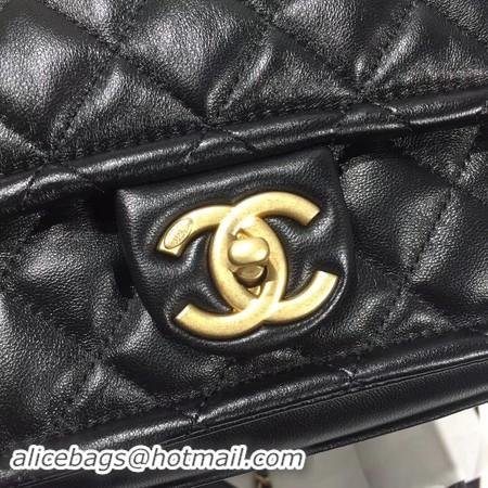 Online Discount Chanel Shoulder Bag Original Leather Black 50937 Gold