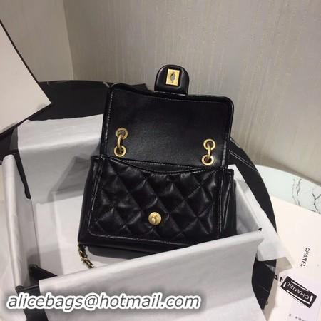 Online Discount Chanel Shoulder Bag Original Leather Black 50937 Gold