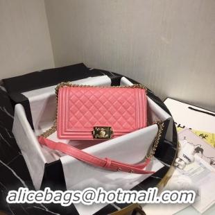 Good Product Boy Chanel Flap Shoulder Bag Original Leather Pink A67085 Gold