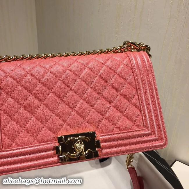 Good Product Boy Chanel Flap Shoulder Bag Original Leather Pink A67085 Gold