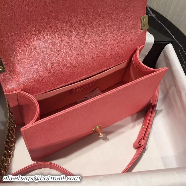 Good Product Boy Chanel Flap Shoulder Bag Original Leather Pink A67085 Gold