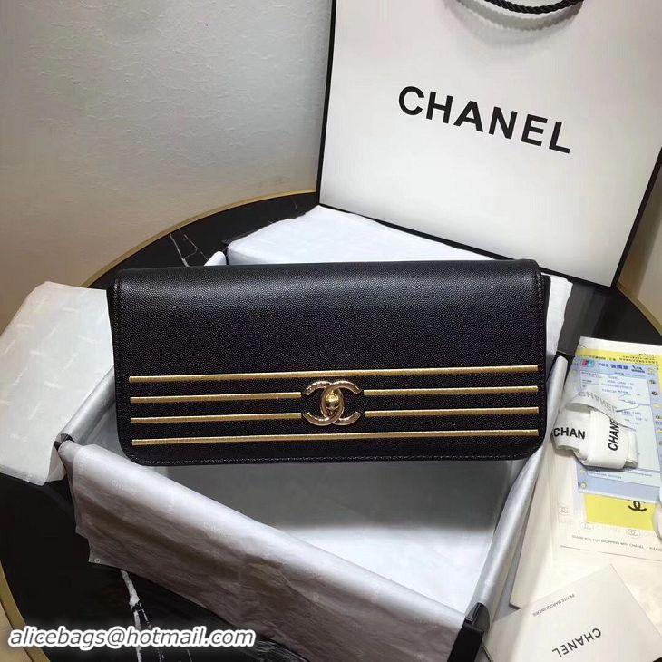 Best Quality Chanel Handbag Caviar Original Leather C69468 Black