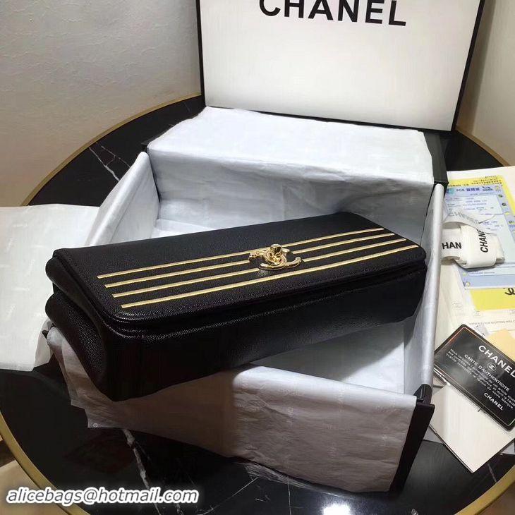 Best Quality Chanel Handbag Caviar Original Leather C69468 Black