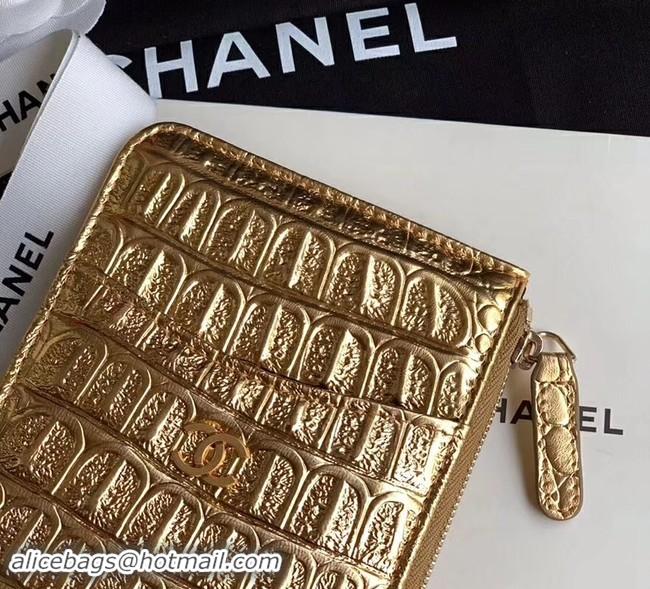 Best Quality Chanel Calfskin & Gold-Tone Metal A81598 Gold