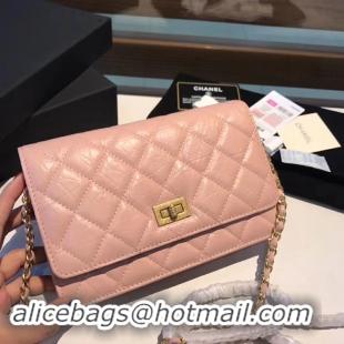 Luxury Chanel Calfskin & Gold-Tone Metal S33814 pink