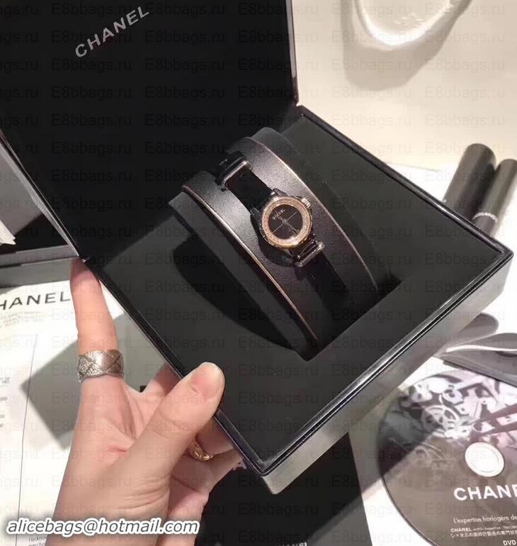 New Style Chanel J12 wATCH Quartz Moverment Dimaond Trim CH7823 Black