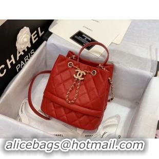 Good Product Chanel Original Caviar Leather Sac Hobo Bag 0894 Red