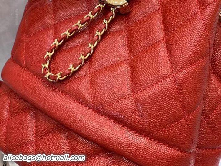 Good Product Chanel Original Caviar Leather Sac Hobo Bag 0894 Red