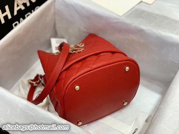 Good Product Chanel Original Caviar Leather Sac Hobo Bag 0894 Red