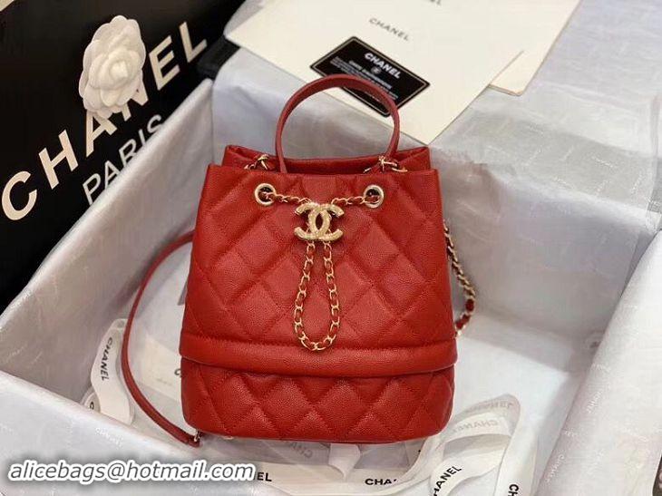 Good Product Chanel Original Caviar Leather Sac Hobo Bag 0894 Red