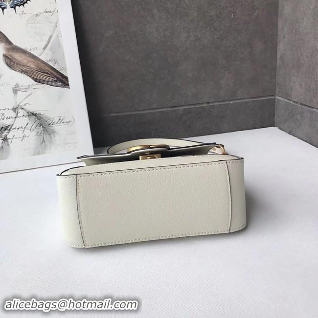 Fashion Gucci GG Marmont mini top handle bag 547260 white