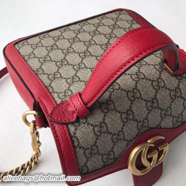 Popular Style Gucci GG Marmont mini top handle bag 547260 red