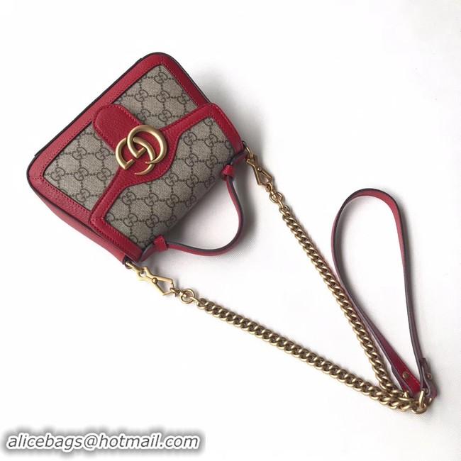 Popular Style Gucci GG Marmont mini top handle bag 547260 red