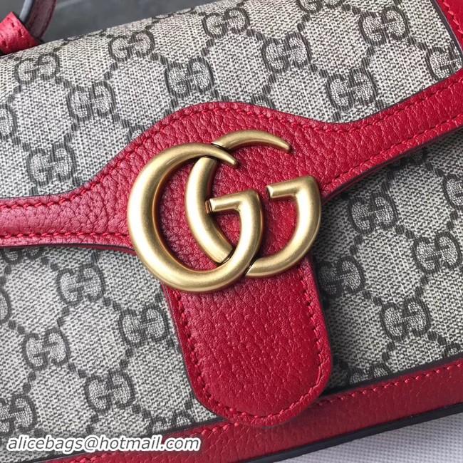 Popular Style Gucci GG Marmont mini top handle bag 547260 red