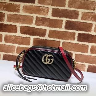 Well Crafted Gucci GG Marmont Matelasse Shoulder Bag A447632 Black