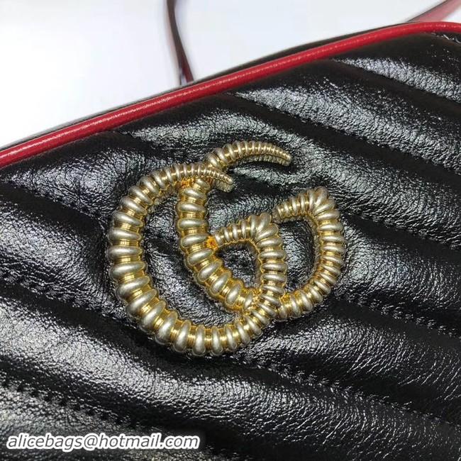 Well Crafted Gucci GG Marmont Matelasse Shoulder Bag A447632 Black