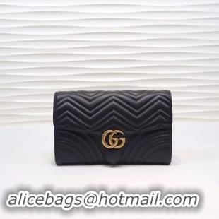 Low Price Gucci GG Marmont clutch 498079 black