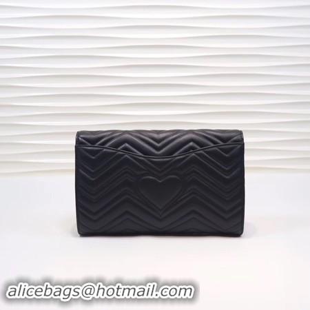 Low Price Gucci GG Marmont clutch 498079 black