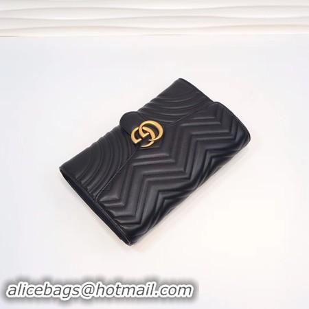 Low Price Gucci GG Marmont clutch 498079 black