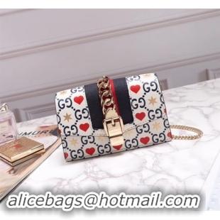 Top Grade Gucci Sylvie mini shoulder bag 494646 White