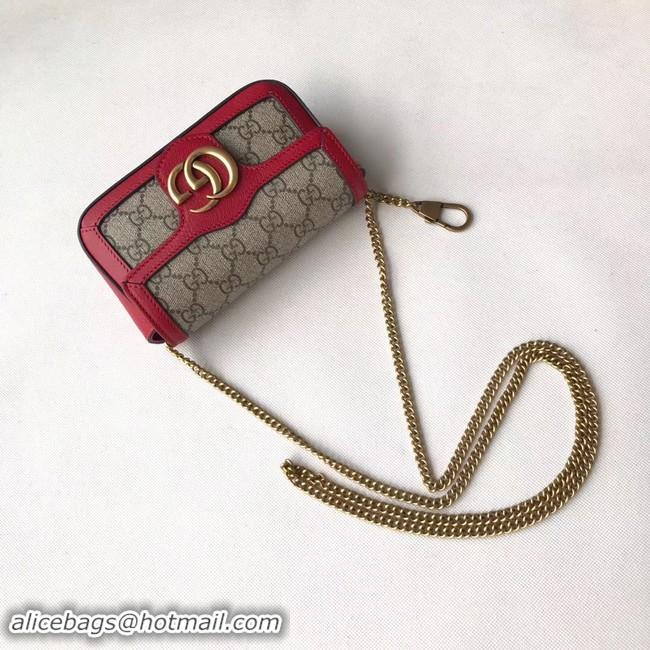 Best Price Gucci GG Supreme canvas 476433 Mini Shoulder Bag red