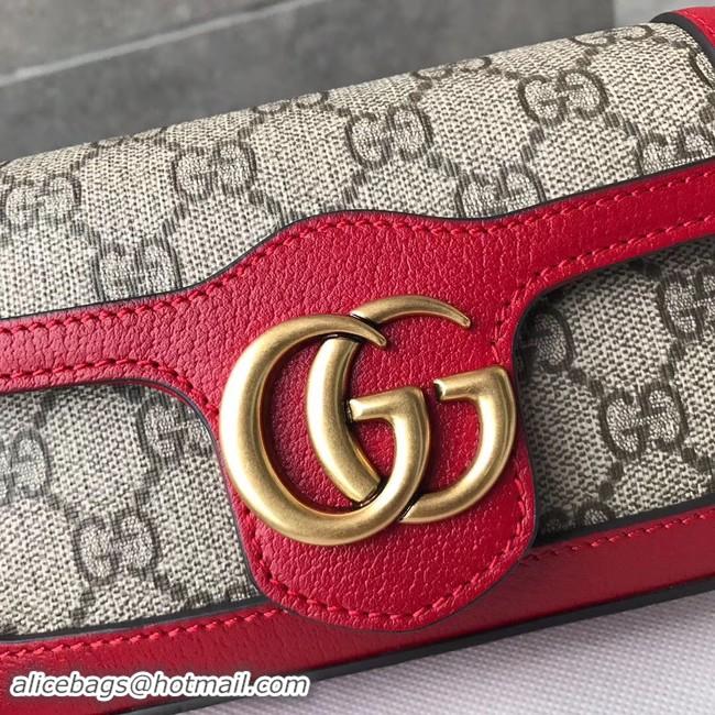 Best Price Gucci GG Supreme canvas 476433 Mini Shoulder Bag red