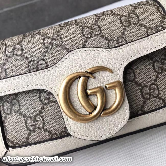 Purchase Gucci GG Supreme canvas 476433 Mini Shoulder Bag white