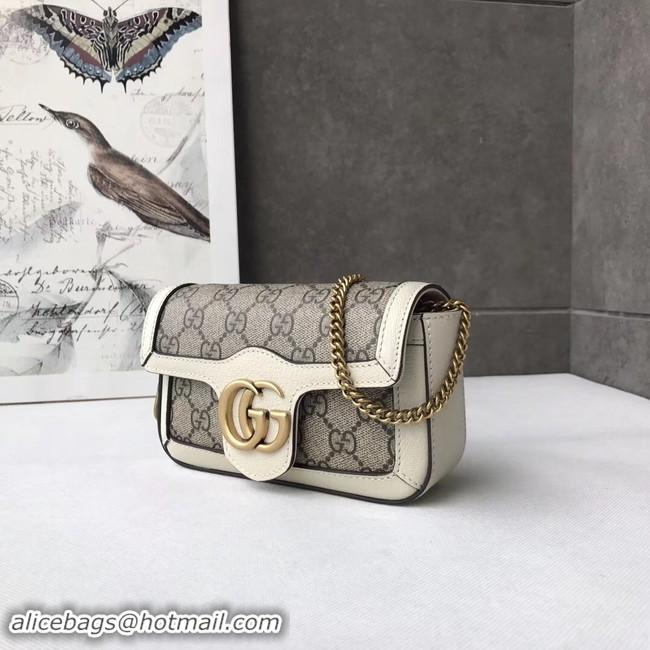 Purchase Gucci GG Supreme canvas 476433 Mini Shoulder Bag white