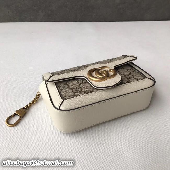 Purchase Gucci GG Supreme canvas 476433 Mini Shoulder Bag white