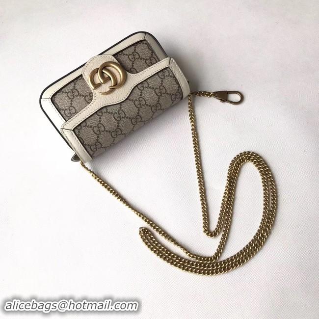 Purchase Gucci GG Supreme canvas 476433 Mini Shoulder Bag white