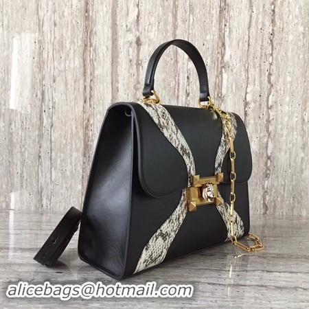 Fashion Gucci GG original medium top handle bag 476435 black