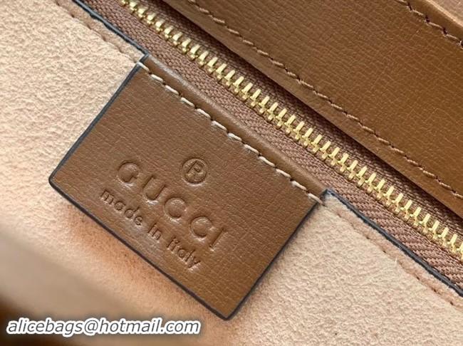 Leisure Gucci GG Supreme canvas shoulder bag 602204 brown