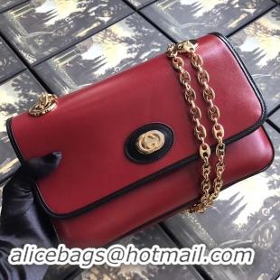 Grade Gucci GG Original Leather Shoulder Bag 576421 Red